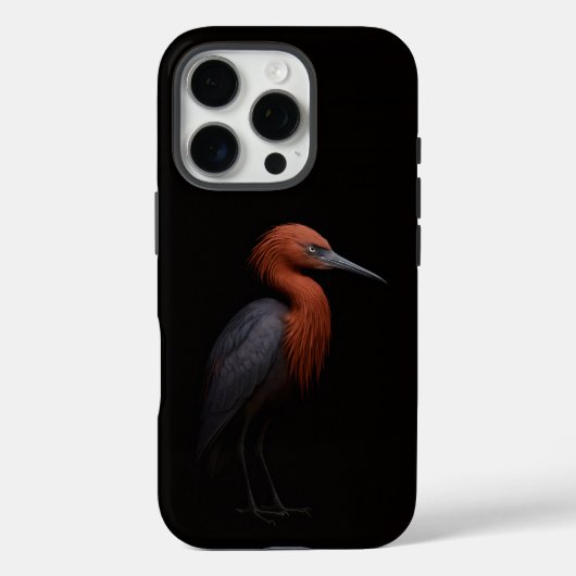 Zwart 4 Luxe iPhone 16 Pro, Reddish Egret Case-Mate iPhone Case (Achterkant)