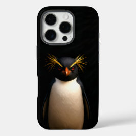 Zwart 4 Luxe iPhone 16 Pro, Rockhopper Penguin iPhone 16 Pro Hoesje