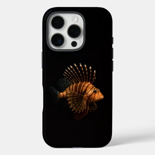 Zwart 4 Luxe iPhone 16 Pro, Rode Leeuwvis Case-Mate iPhone Case (Achterkant)