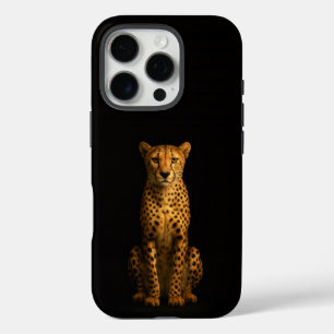 Zwart 4 Luxe iPhone 16 Pro, Slanke Cheetah Pro Hoesje