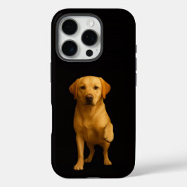 Zwart 4 Luxe iPhone 16 Pro, Tender Labrador Pro Hoesje