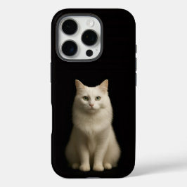 Zwart 4 Luxe iPhone 16 Pro, Turkse Angorakat Pro Hoesje