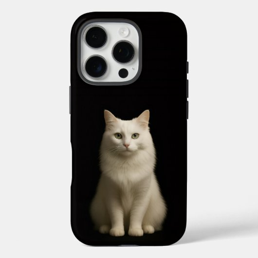 Zwart 4 Luxe iPhone 16 Pro, Turkse Angorakat Case-Mate iPhone Case (Achterkant)