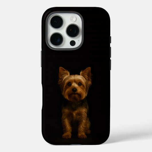 Zwart 4 Luxe iPhone 16 Pro, Yorkshire Terrier Case-Mate iPhone Case (Achterkant)