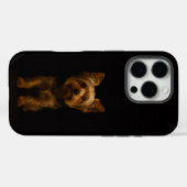Zwart 4 Luxe iPhone 16 Pro, Yorkshire Terrier Case-Mate iPhone Case (Achterkant (horizontaal))