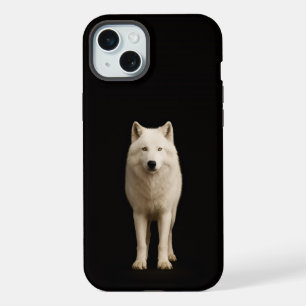 Zwart 4 Luxe, Ivoor IJslandse Wolf iPhone 15 Plus Case