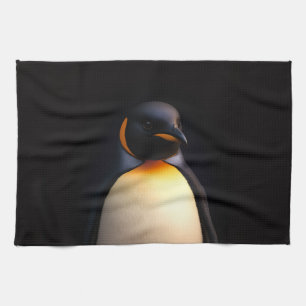 Zwart 4 Luxe Keukenhanddoek Keizerspinguïn