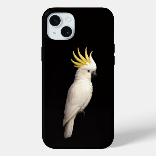 Zwart 4 Luxe, Kuifkaketoe Case-Mate iPhone Case (Achterkant)
