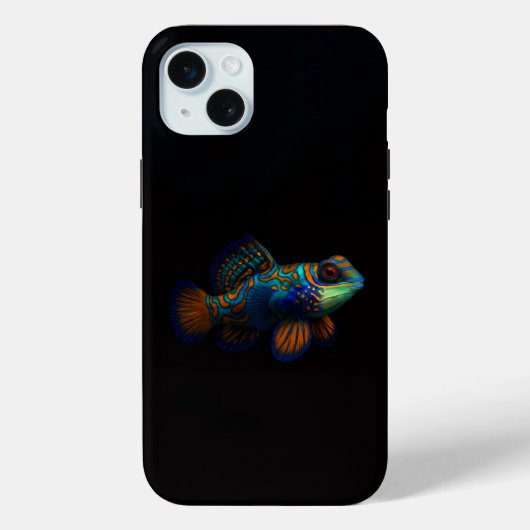 Zwart 4 Luxe, Mandarijn Dragonet Vis Case-Mate iPhone Case (Achterkant)
