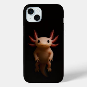 Zwart 4 Luxe, Mexicaanse Axolotl iPhone 15 Mini Hoesje