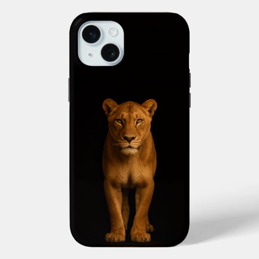 Zwart 4 Luxe, Noble Lioness iPhone 15 Plus Case-Mate iPhone Case (Achterkant)
