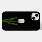 Zwart 4 Luxe, Parelwitte Tulp iPhone 15 Plus Case-Mate iPhone Case (Achterkant (horizontaal))