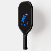 Zwart 4 Luxe Pickleball Paddle, Blauwe Kikker Paddle (Links)