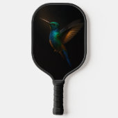 Zwart 4 Luxe Pickleball Paddle, Flying Hummingbird Paddle (Achterkant)