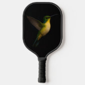 Zwart 4 Luxe Pickleball Paddle, Flying Hummingbird Pickleball Paddle (Achterkant)