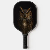Zwart 4 Luxe Pickleball Paddle, Golden Eye Uil Paddle (Voorkant)