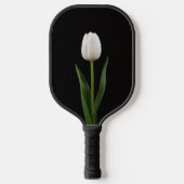 Zwart 4 Luxe Pickleball Paddle, Parelwitte Tulp Paddle (Voorkant)
