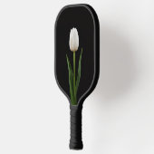 Zwart 4 Luxe Pickleball Paddle, Parelwitte Tulp Paddle (Links)