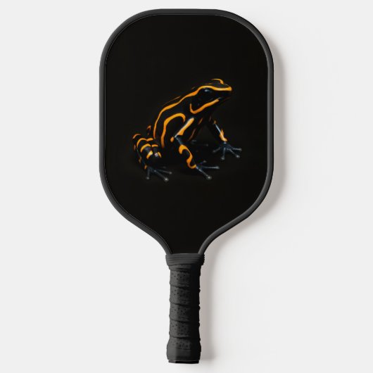Zwart 4 Luxe Pickleball Paddle, Zwarte Sinaasappel Paddle (Achterkant)