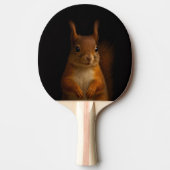 Zwart 4 Luxe pingpong paddle, Rode Eekhoorn Tafeltennisbatje (Voorkant)