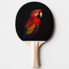 Zwart 4 Luxe pingpong paddle, Scarlet Parrot Tafeltennisbatje