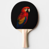 Zwart 4 Luxe pingpong paddle, Scarlet Parrot Tafeltennisbatje (Voorkant)