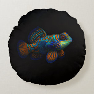Zwart 4 Luxe Ronde Worp Kussen Dragonet Mandarin