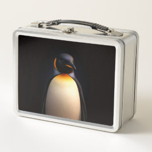 Zwart 4 Luxe RVS Lunchbox Keizerspinguïn