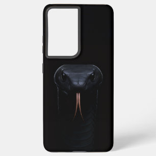 Zwart 4 Luxe Samsung Galaxy S21 Plus, Zwart Mamba Hoesje