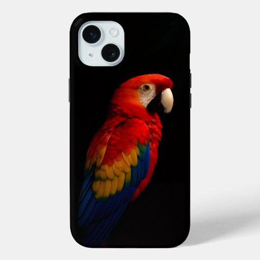 Zwart 4 Luxe, Scarlet Parrot Case-Mate iPhone Case (Achterkant)