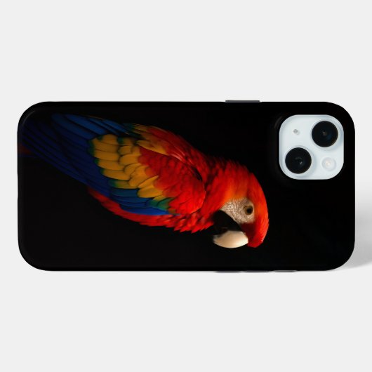 Zwart 4 Luxe, Scarlet Parrot Case-Mate iPhone Case (Achterkant (horizontaal))