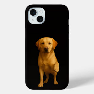 Zwart 4 Luxe, Tender Labrador iPhone 15 Plus Mini Hoesje