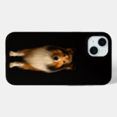 Zwart 4 Luxe, trouwe Collie-hond iPhone 15 Plus Case-Mate iPhone Case (Achterkant (horizontaal))