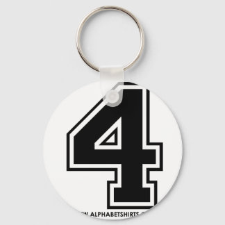 Zwart 4 sleutelhanger