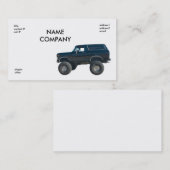 zwart 4x4 visitekaartje (Voorkant / Achterkant)