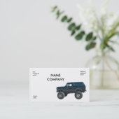 zwart 4x4 visitekaartje (Staand voorkant)