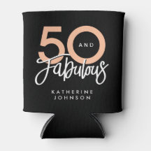 Zwart 50 en Fabulous Moderne 50ste Verjaardag