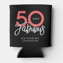 Zwart 50 en Fabulous Moderne 50ste Verjaardag