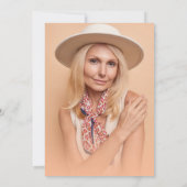 Zwart 50 & Fabulous 50ste verjaardagsfeestje Kaart (Achterkant)