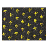 ZWART 50e verjaardag Tafelkleed (Voorkant (Horizontaal))