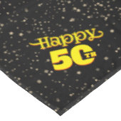 ZWART 50e verjaardag Tafelkleed (Gekanteld)
