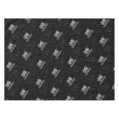 ZWART 50ste met Grijze typografie Tafelkleed (Voorkant (Horizontaal))