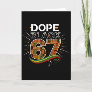 Zwart 67 Black History Month Zes Zeven Meme Kaart