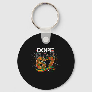 Zwart 67 Black History Month Zes Zeven Meme Sleutelhanger