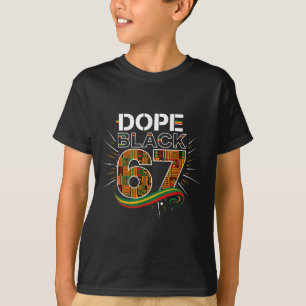 Zwart 67 Zwarte Geschiedenis Maand Zes Zeven Meme T-shirt