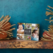 Zwart 6 foto's Meest Prachtige Dad Vaderdag Fotoplaat (Zijkant)