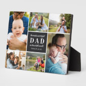 Zwart 6 foto's Meest Prachtige Dad Vaderdag Fotoplaat (Zijkant)