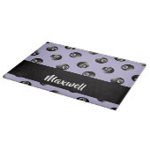 Zwart 8-kogelpatroon snijplank (Hoek)