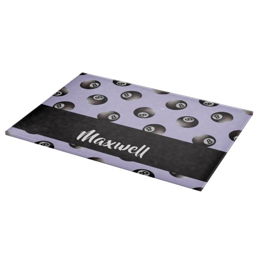 Zwart 8-kogelpatroon snijplank (Hoek)