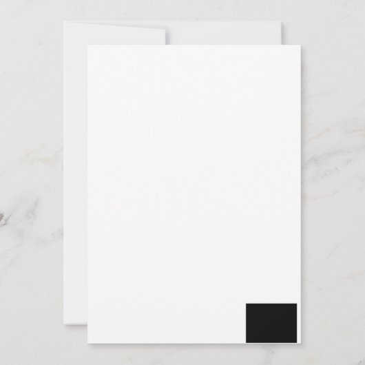 zwart 8 x 11 ontwerp uw eigen product kaart (Achterkant)